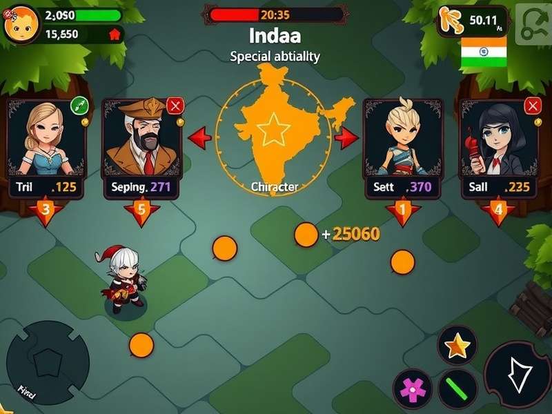 Ginger Heroes Unite gameplay screenshot showing character selection