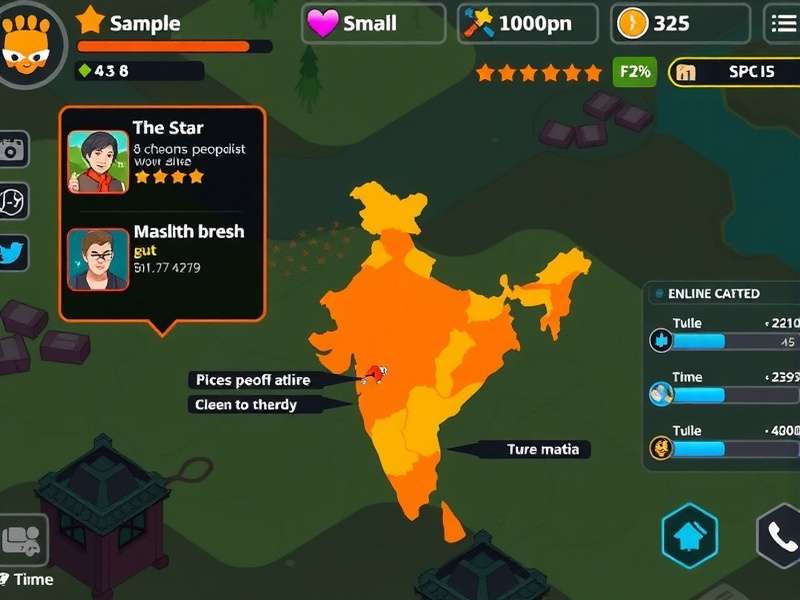 Ginger Heroes Unite regional popularity map in India
